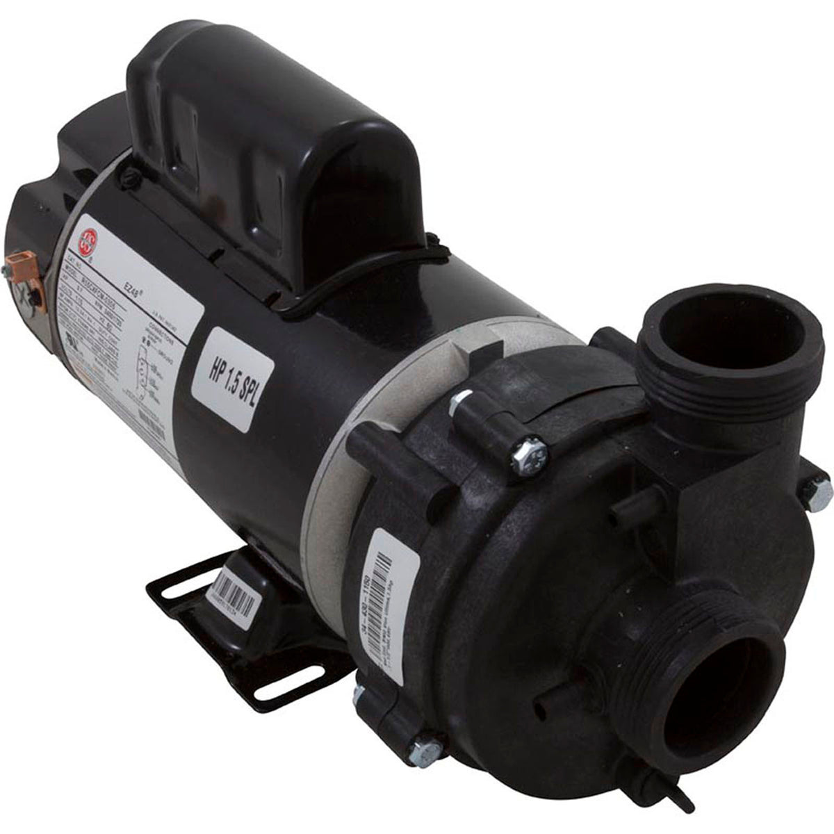 Pump, BWG Vico Ultima, 1.5hp Nidec, 115v, 2Spd, 48fr, 1-1/2", Kit