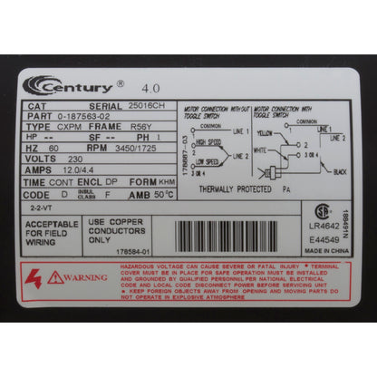 Bomba, BWG Vico Ultimax, 4.0 hp Century, 230 V, 2 velocidades, 56 fr, 2"