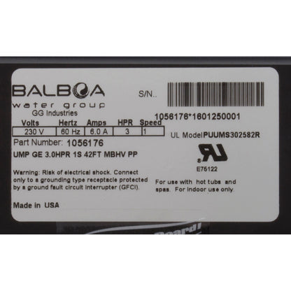 Bomba, BWG Vico Ultimax GE, 3,0 hp, 230 V