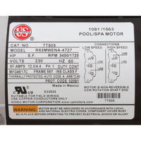 Pump, BWG Vico Ultimax, 4.0hp USMotor, 230v, 2-Spd, 56fr, 2"