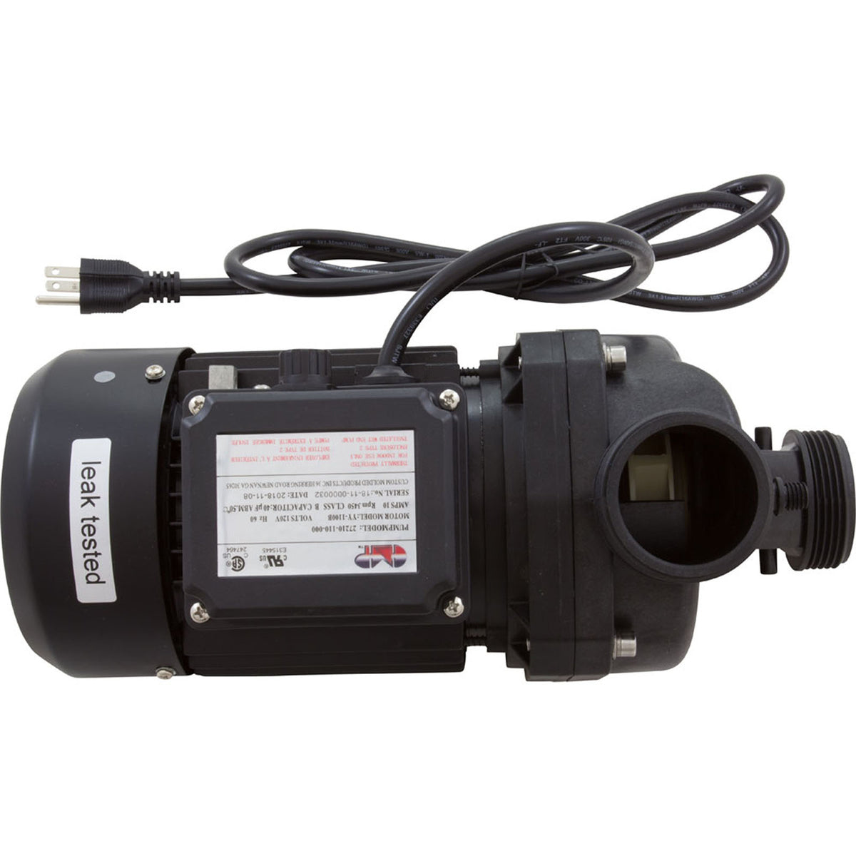 Pump, Bath, CMP Nexxus, 115v, 1-1/2"mbt, 10.0A, Nema Cord, OEM, AS