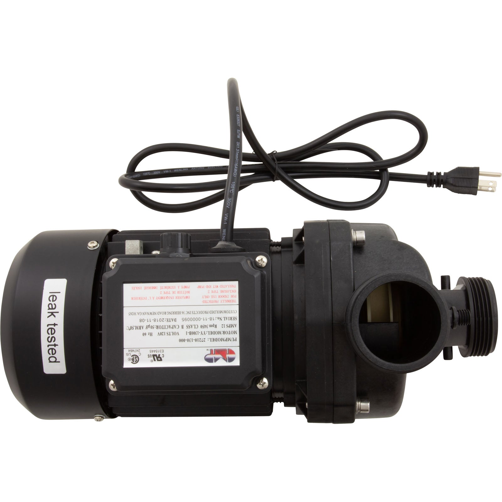 Pump, Bath, CMP Ninja, 115v, 1-1/2"mbt, 12.0A, OEM, AS
