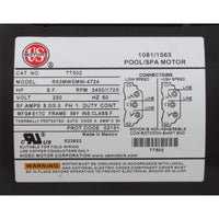 Pump, CMP, 2.0hp US Motor, 230v, 2-Spd, 56fr, 2"