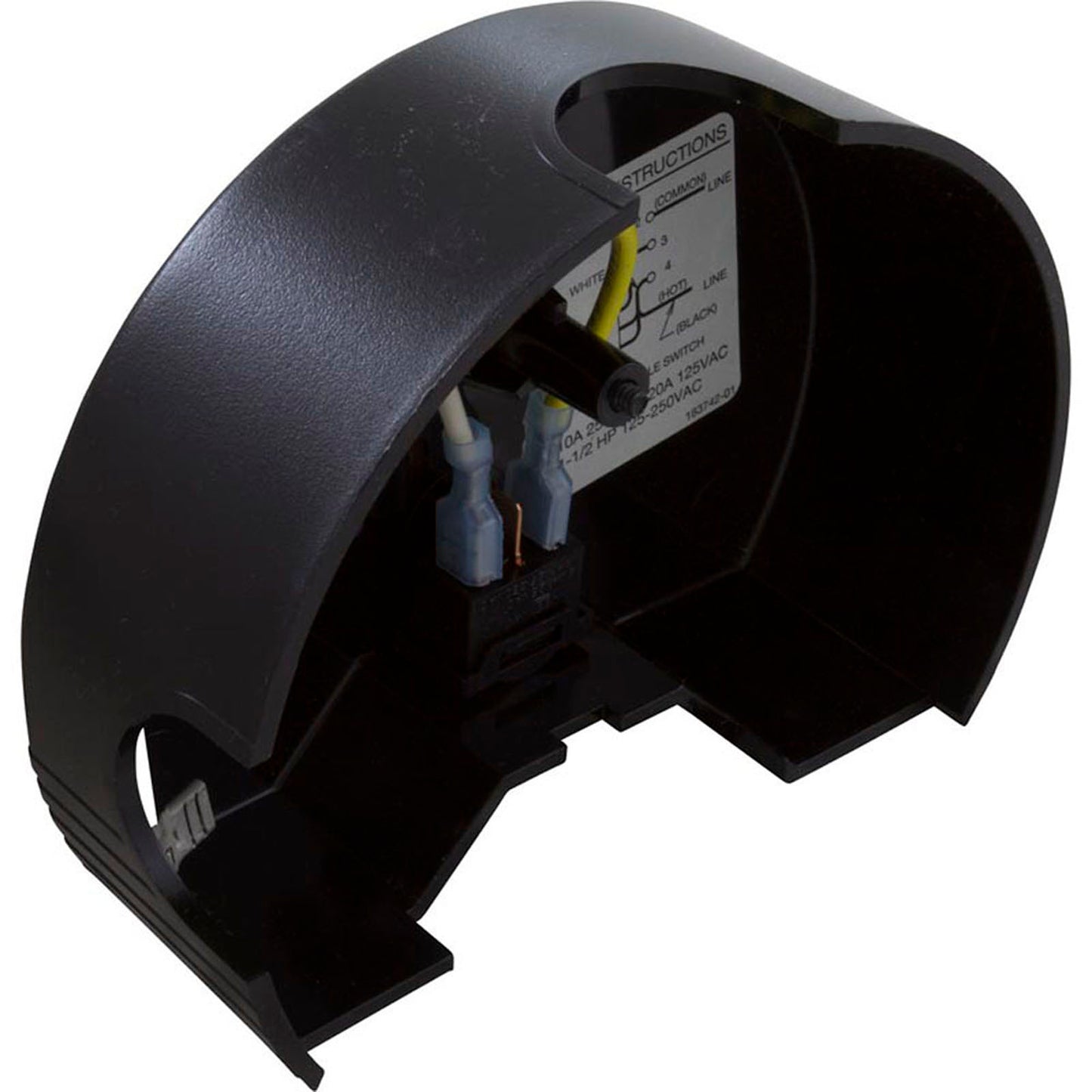 Motor Cover, Jacuzzi CLR Pump, w/ Toggle Switch