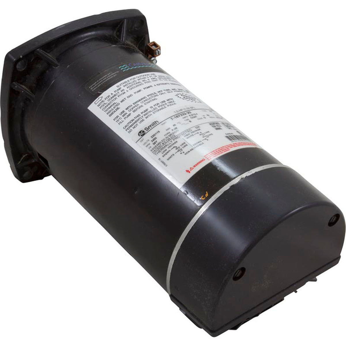 Motor, Jacuzzi Cygnet, 1.0hp, 115/230v, 1-Speed, 12.4A/6.2A