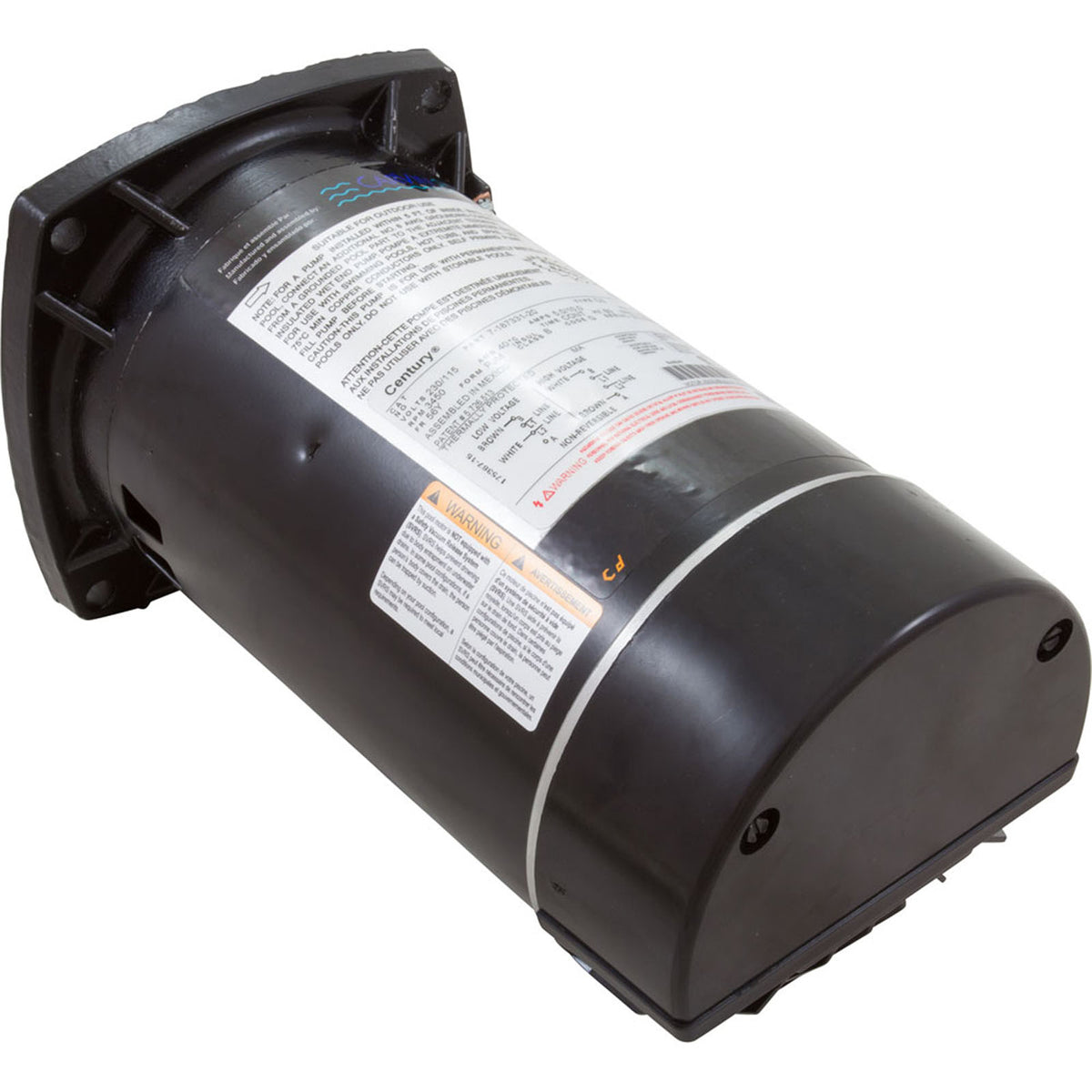 Motor, Carvin Cygnet, 0.75hp, 115/230v, 1-Spd, 10A/5A