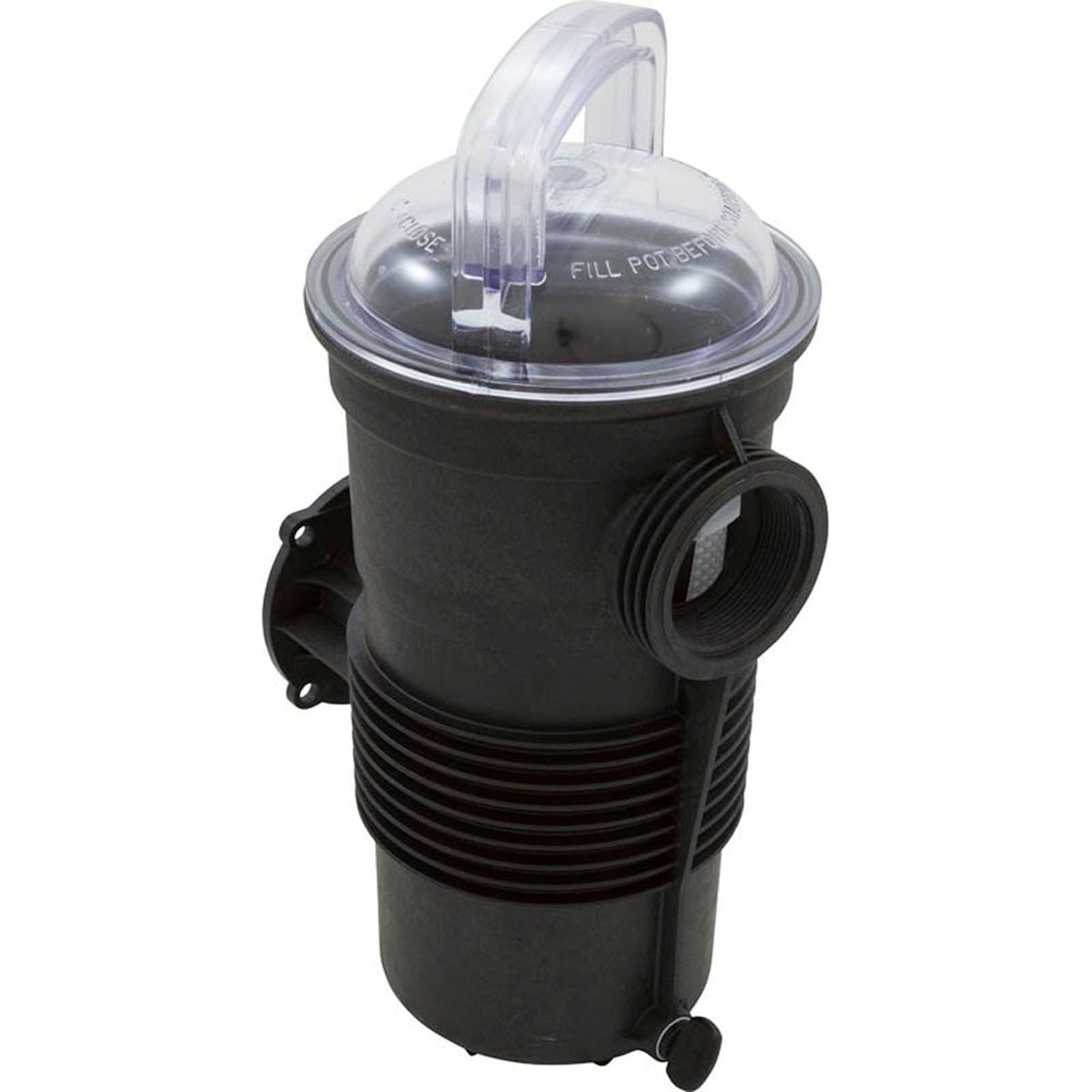 Trap Assembly, PentairChallenger High Pressure-3F, Blk, w/ss Basket