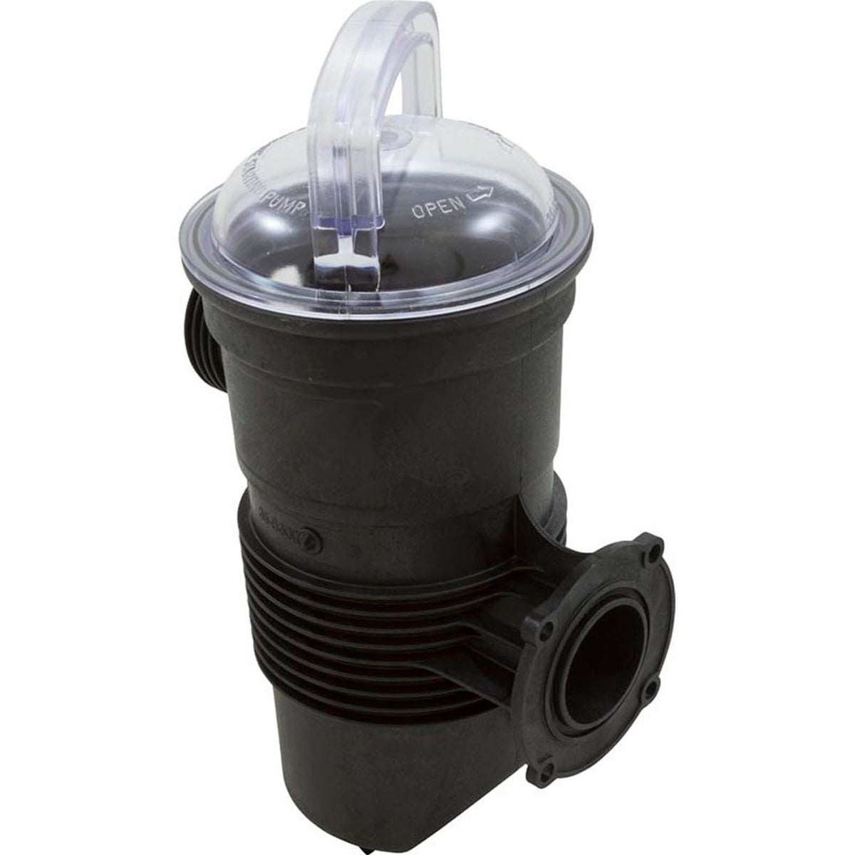 Trap Assembly, PentairChallenger High Pressure-3F, Blk, w/ss Basket