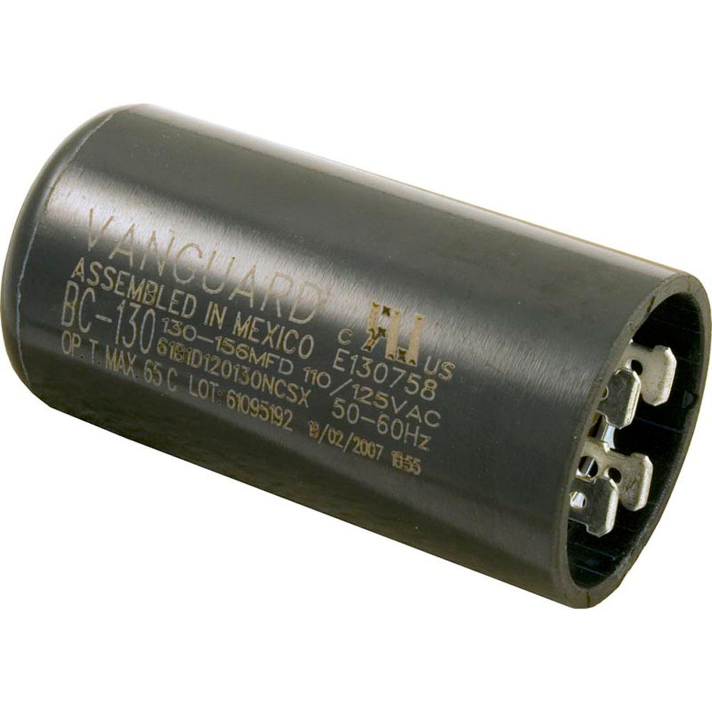 Start Capacitor, 130-156 MFD, 115v, 1-7/16" x 2-3/4"