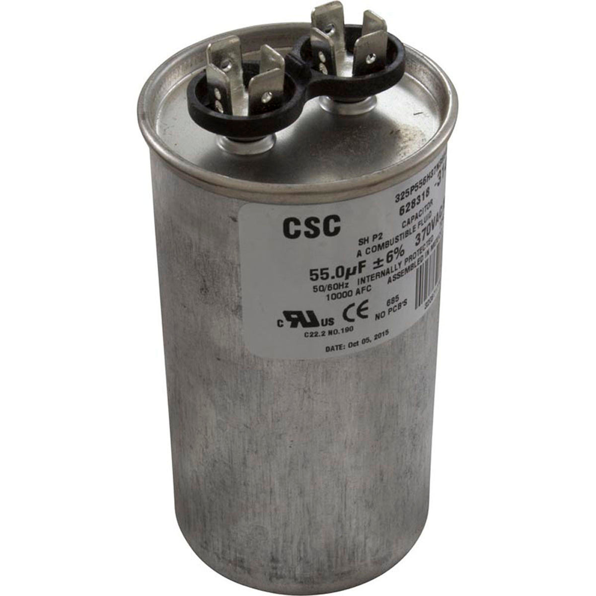 Run Capacitor, 55 MFD, 370v