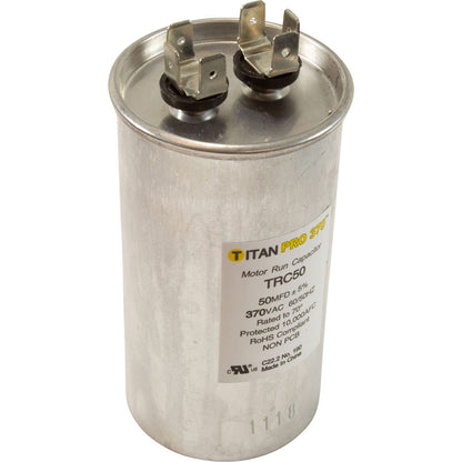 Run Capacitor 50 MFD, 370v, 2" x 3-3/4"