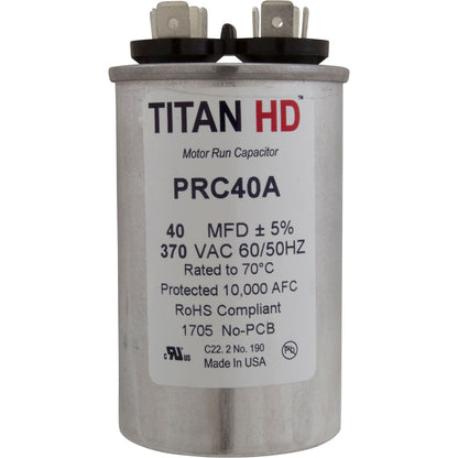 Run Capacitor 50 MFD, 370v, 2" x 3-3/4"