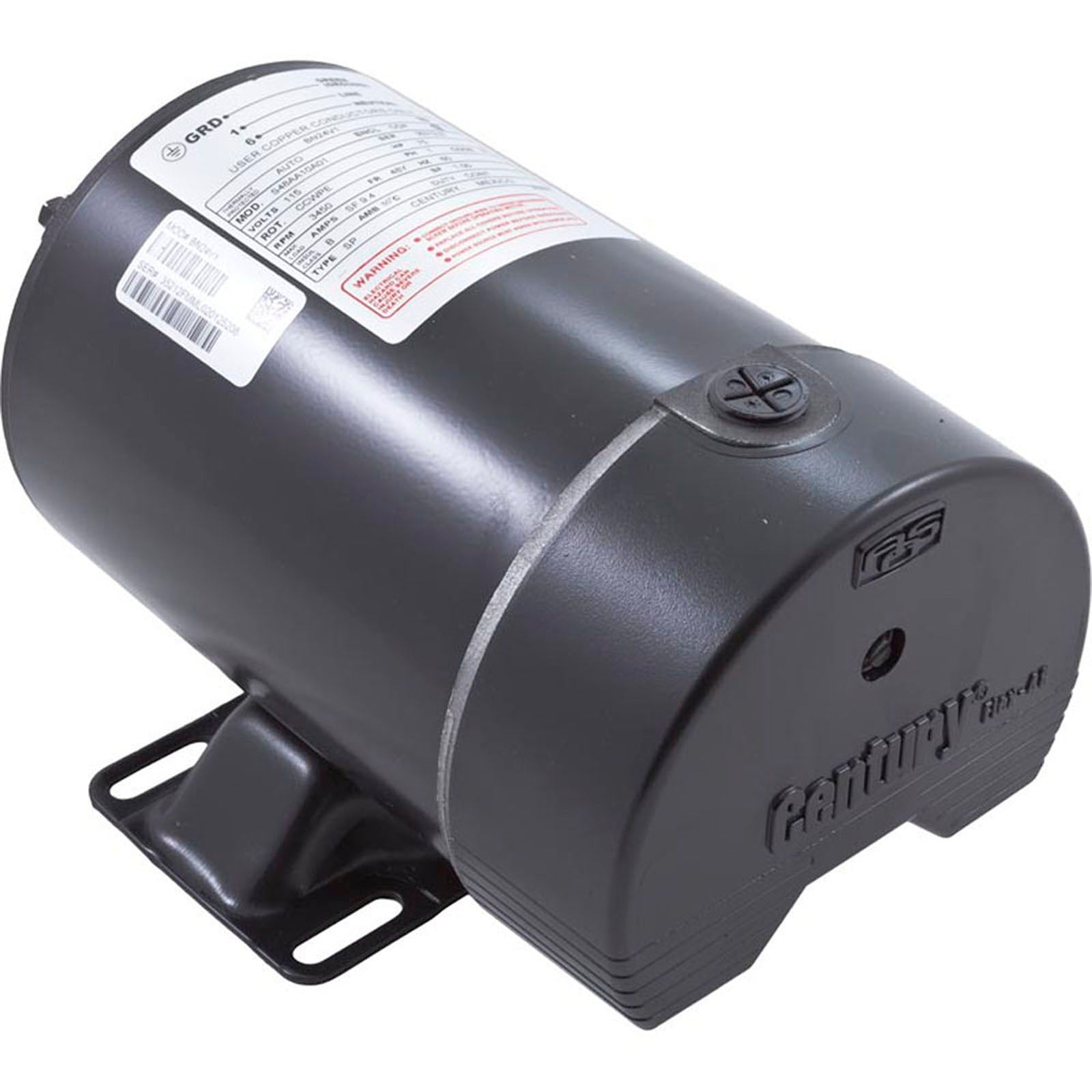 Motor, Century, 0.75 Horsepower, 115v, 1 Speed, 48 Frame