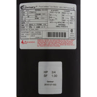 Motor, Century/WW, 0.75hp, 115v, 1-Speed, 48YFr, 60Hz