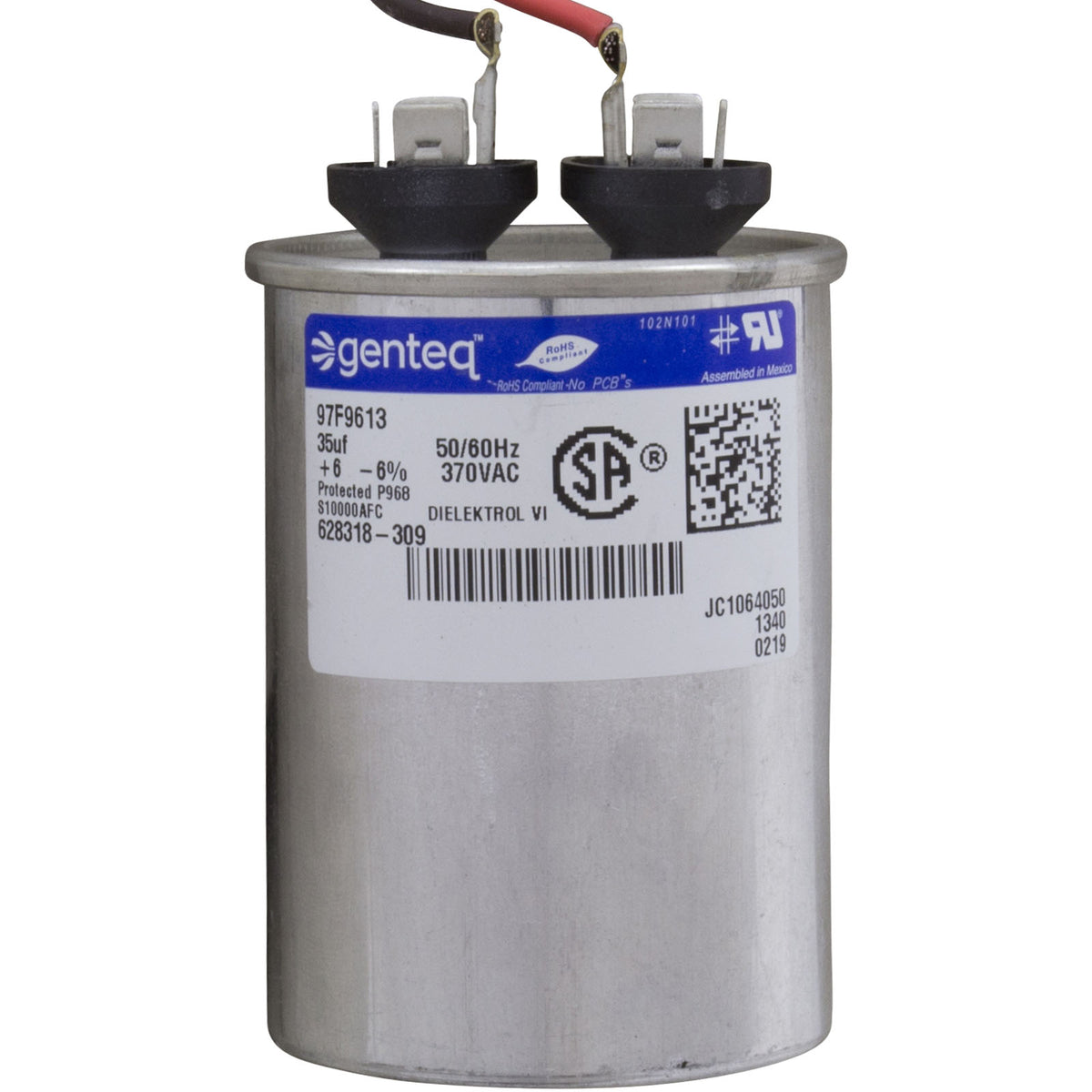 Motor, Century, 2.5 Horsepower, 230v, 2 Speed, 48 Frame