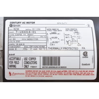 Motor, Century, 5.0 Horsepower, 230v, 2 Speed, 56 Y Frame