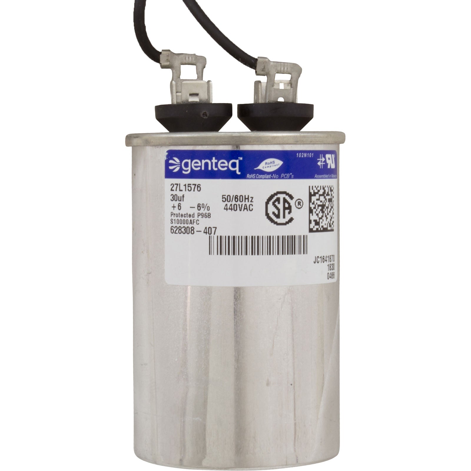 Motor, Century Guardian,1hp,115v/230v,1-Spd,56Yfr,SQFL,Full