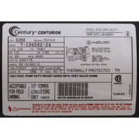 Motor, Century, 1.5hp, 115v/230v, 1-Spd, 56Yfr, SQFL, Full Rate