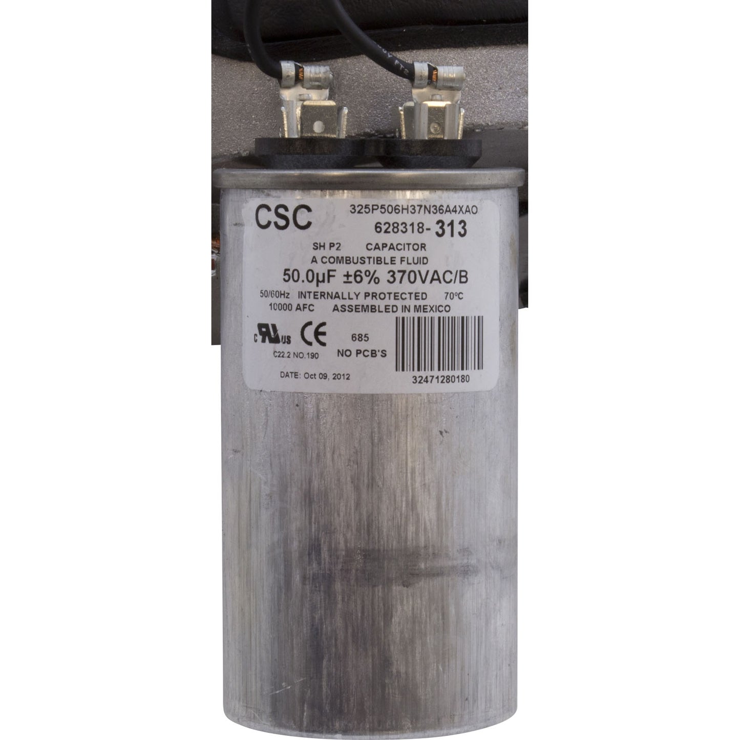 Motor, Century, 0.5hp, 115v/230v, 1-Spd, 56Yfr, SQFL, EE