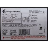 Motor, Century, 0.75hp, 115v/230v, 1-Spd, 56Yfr, SQFL, EE