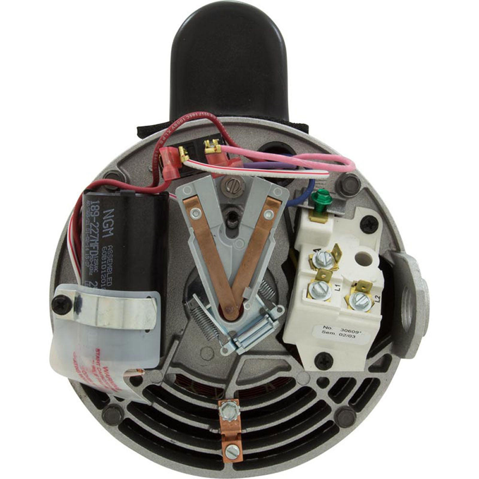 Motor, Century, 2.0hp, 230v, 2-Spd, 56Yfr, SQFL, EE