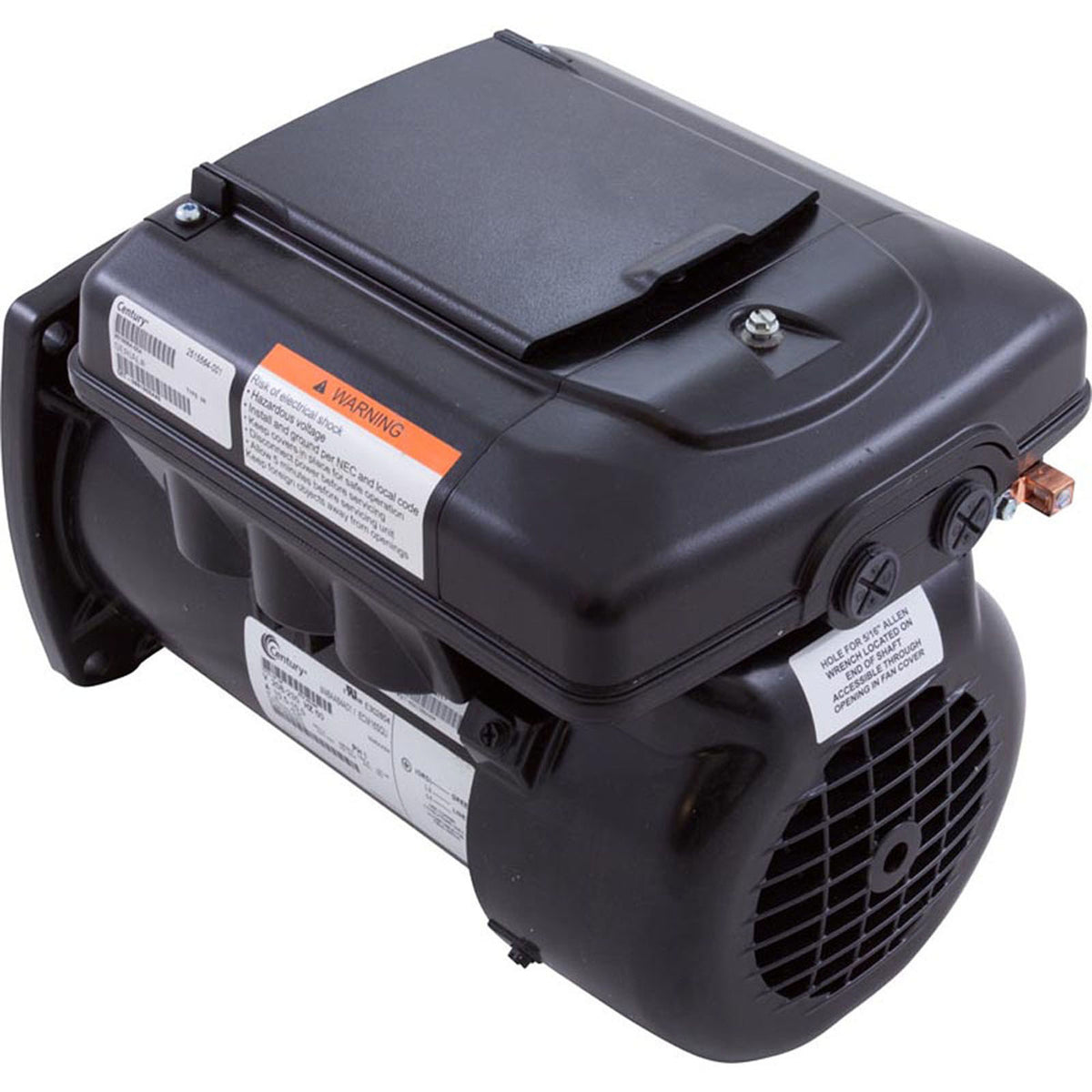 Motor, Century, 208v-230v, Var-Spd, 48fr, SQFL, V-Green