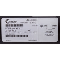 Motor, Century, 208v-230v, Var-Spd, 48fr, C-Face Thd, V-Grn
