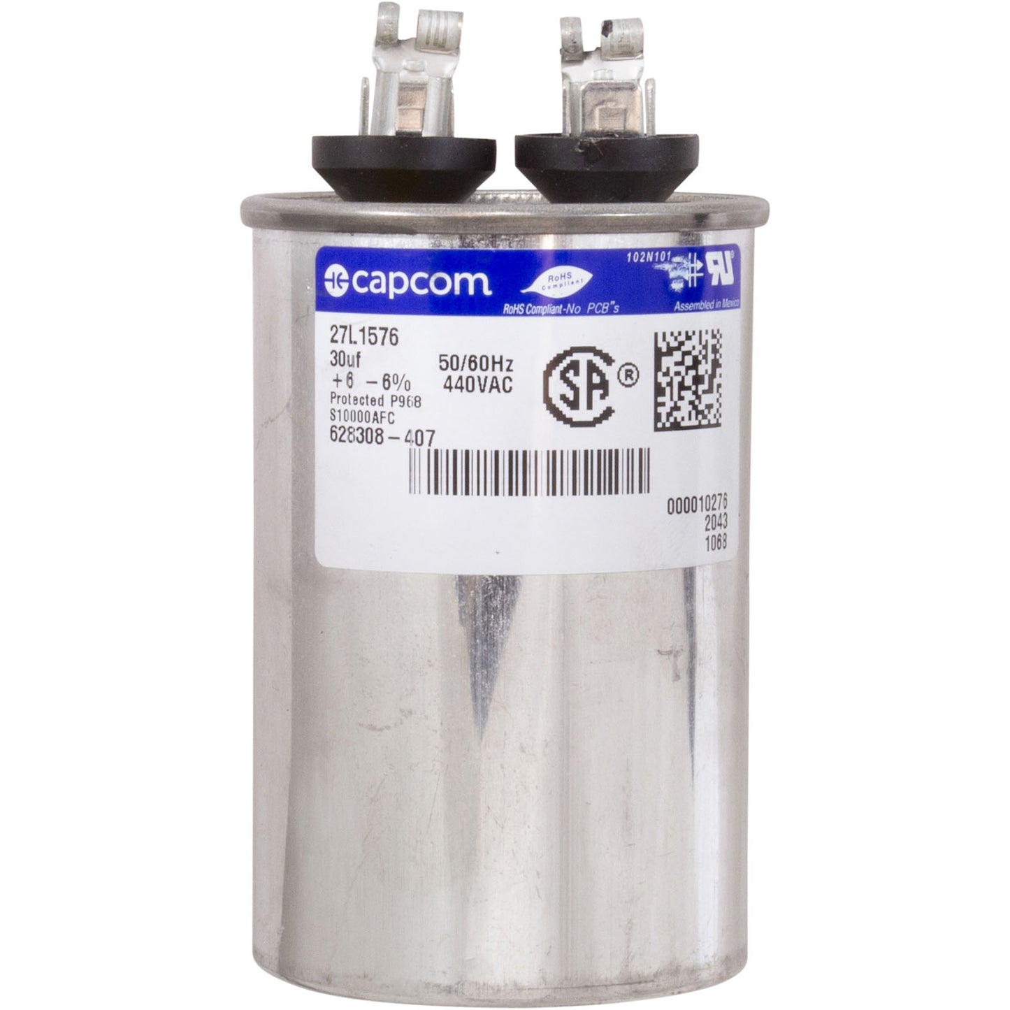 Motor Century, 1,5 hp, 115/230 V, 16/8 A, 1 velocidad, 56 Fr