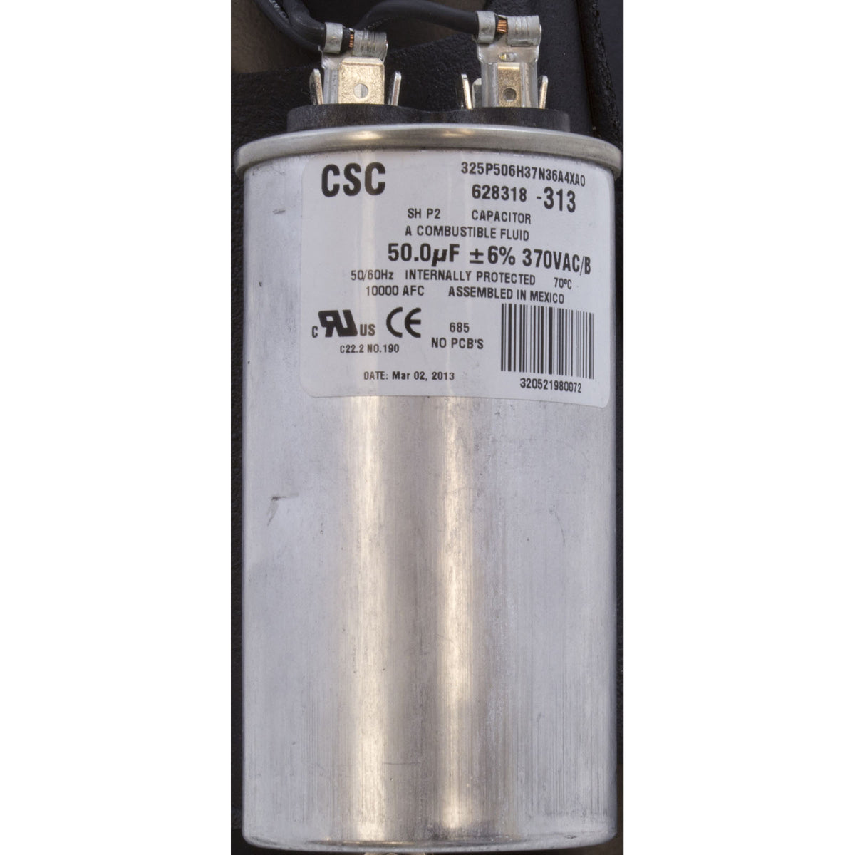 Motor, Century, 1.0hp, 115v/230v, 1-Spd, 56Jfr, C-Face Thd, EE