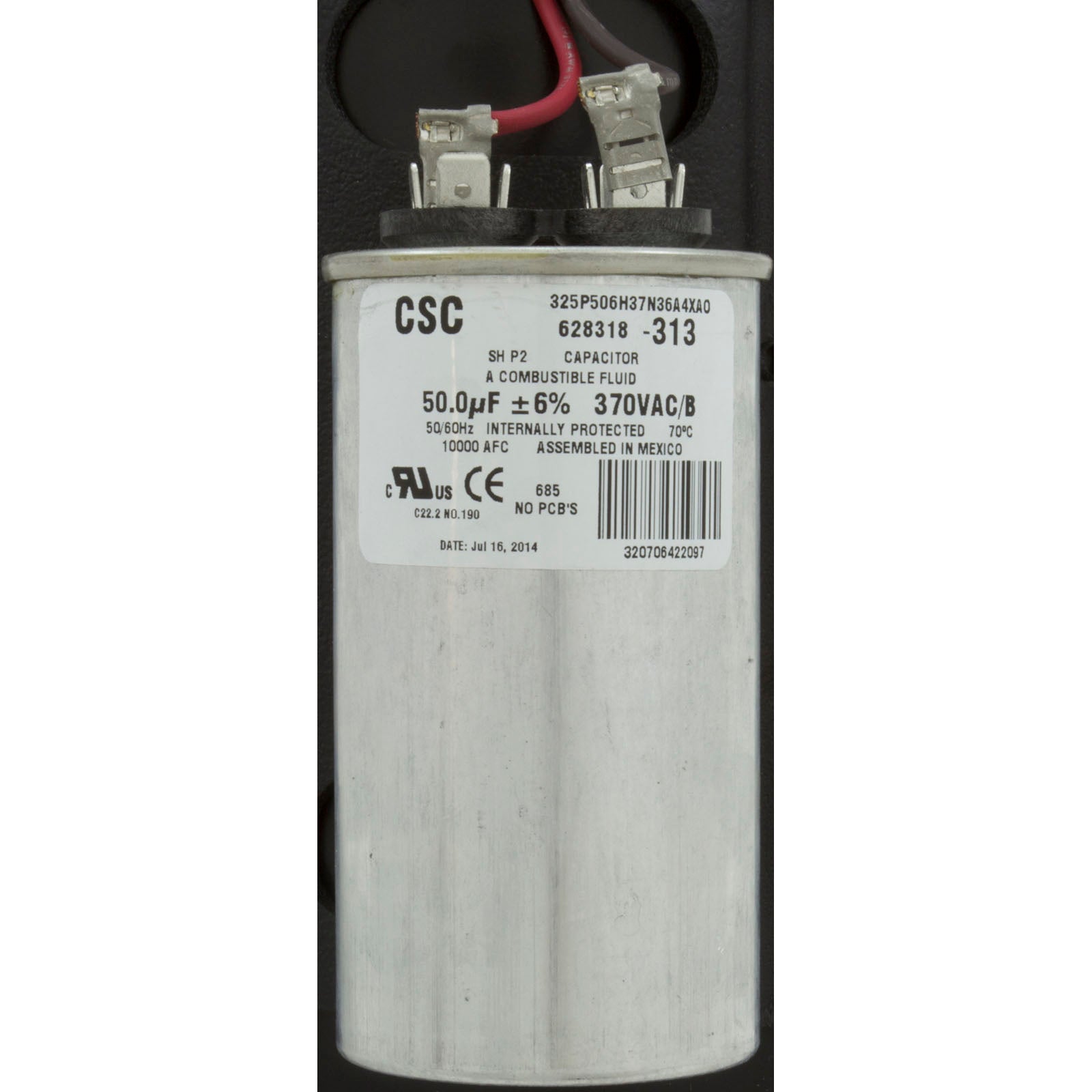Motor, Century, 2.0hp, 208v-230v, 1-Spd, 56Jfr, C-Face Thd, EE