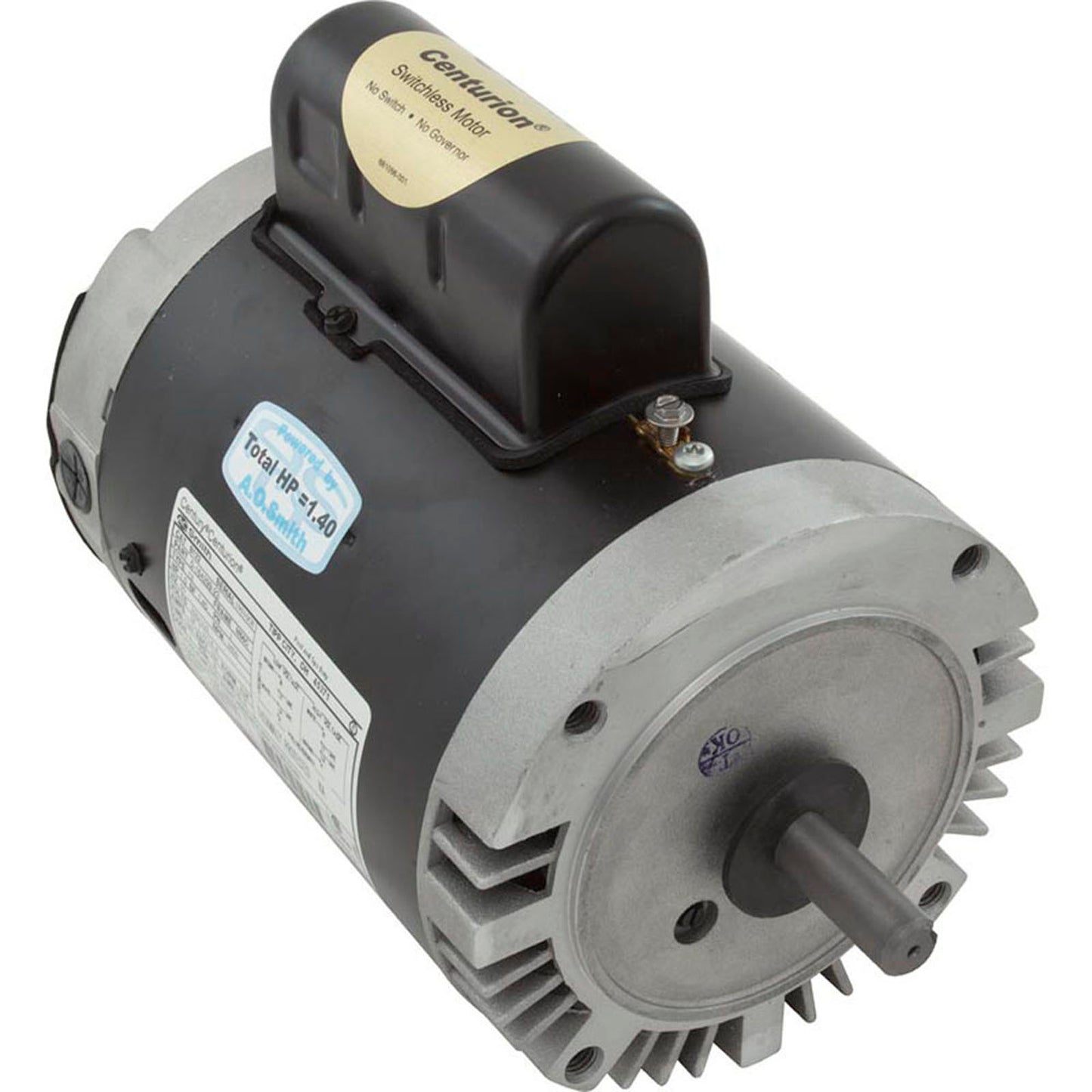Motor Century, 1,0 hp, 115 V/230 V, 1 velocidad, M56Cfr, llave en forma de C