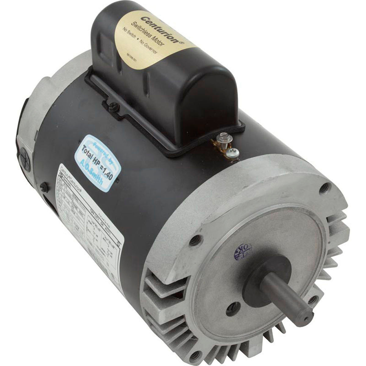Motor, Century, 1.0hp, 115v/230v, 1-Spd, M56Cfr, C-Face Key