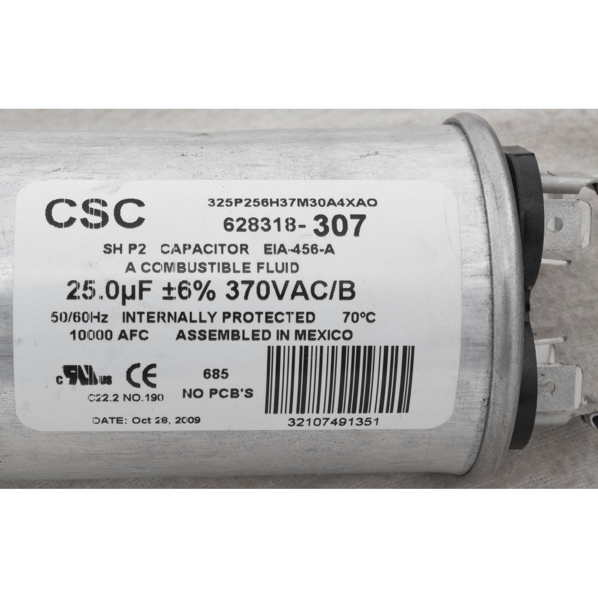 Motor, Century, 1.0hp, 115v/230v, 1-Spd, M56Cfr, C-Face Key