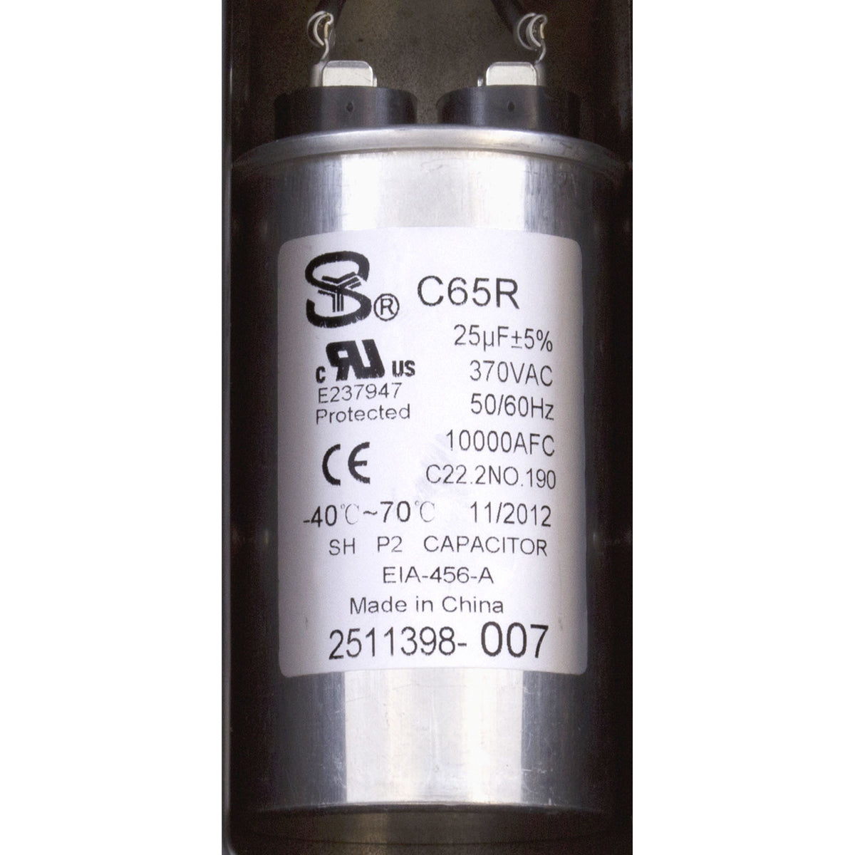 A.O. Smith-Motor, Century, 0.75hp, 115v/230v, 1-Spd, 56Jfr, C-Face Thd