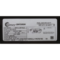 Motor, Century, 4.0hp, 208v-230v, 1-Spd, 56Yfr, C-Face