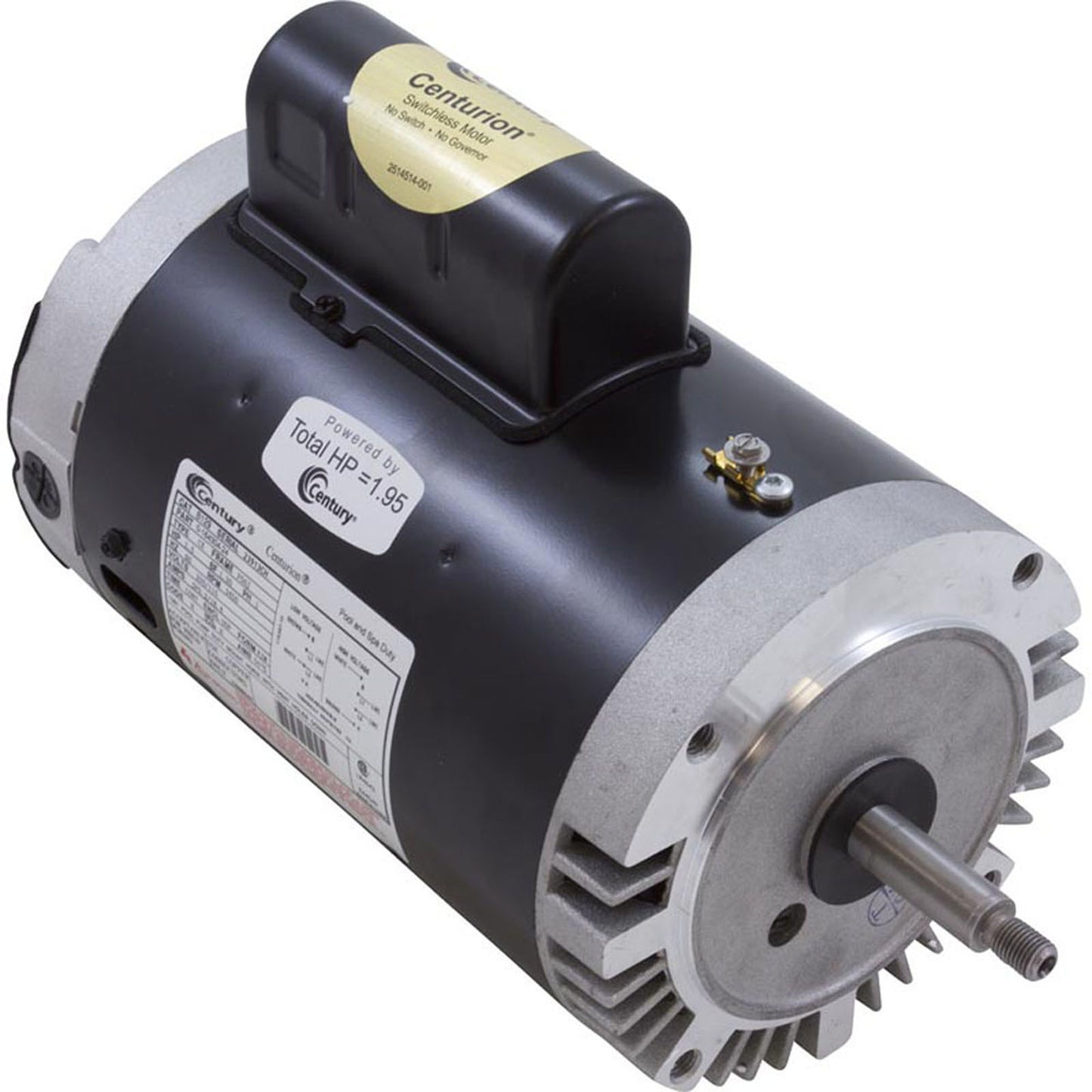 Motor, Century, 1.5hp, 115v/230v, 1-Spd, 56Jfr, C-Face Thd