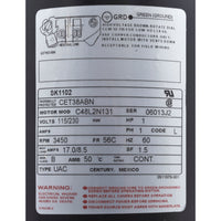 SK1102 Motor, Century, 1.0hp, 115v/230v, 1-Spd, 56Cfr, C-Face Key