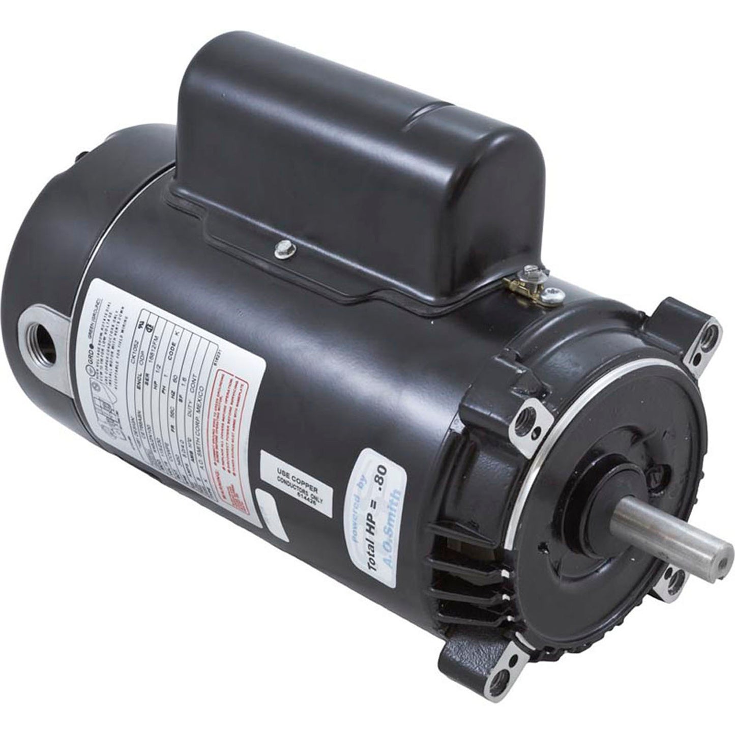 Motor Century, 1,5 hp, 115 V/230 V, 1 velocidad, 56 CFR, llave en forma de C