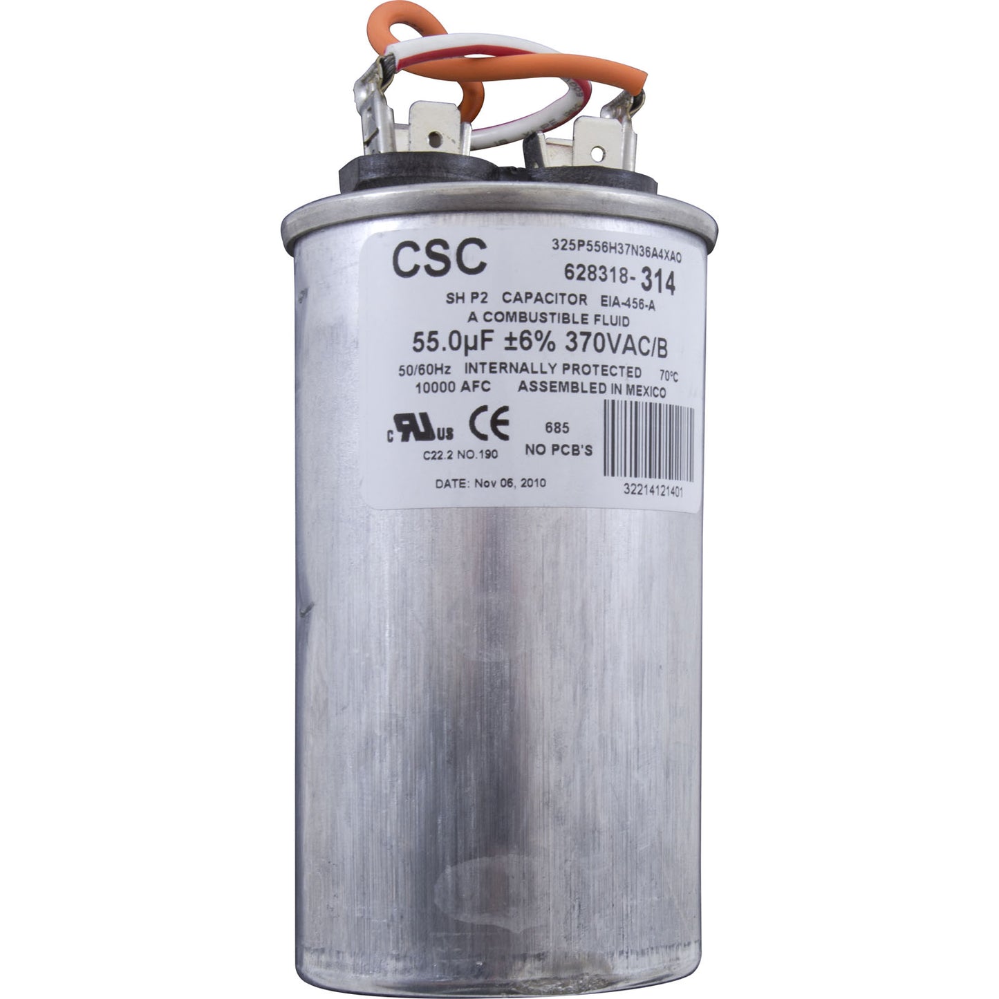 Motor, Century, 3.0hp, 208v-230v, 1-Spd, 56Jfr, C-Face Thd, EE