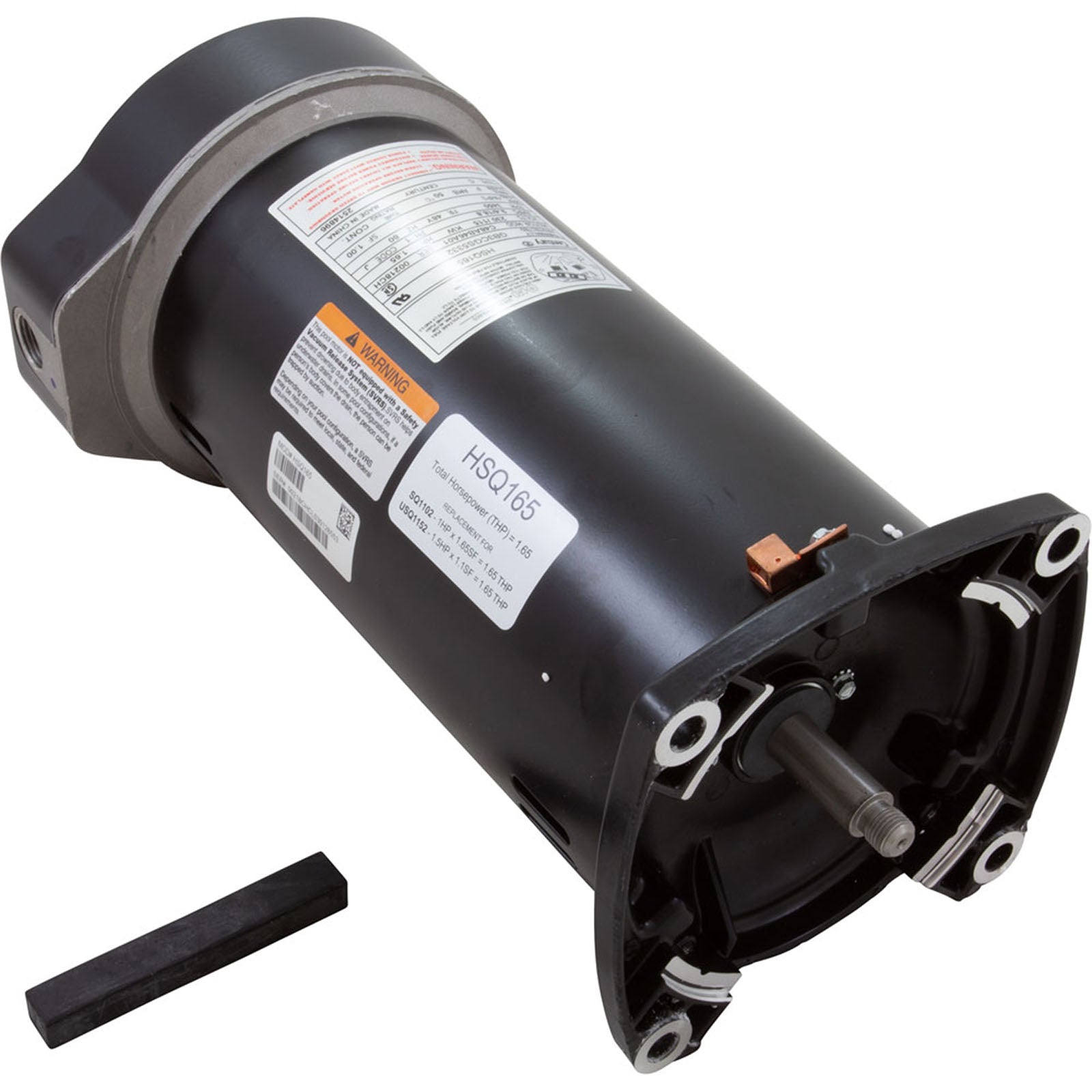 Motor, Century Cent PRO, 1.65hp, 115/230v, 1Spd, SQFL, 48Yfr, Thd