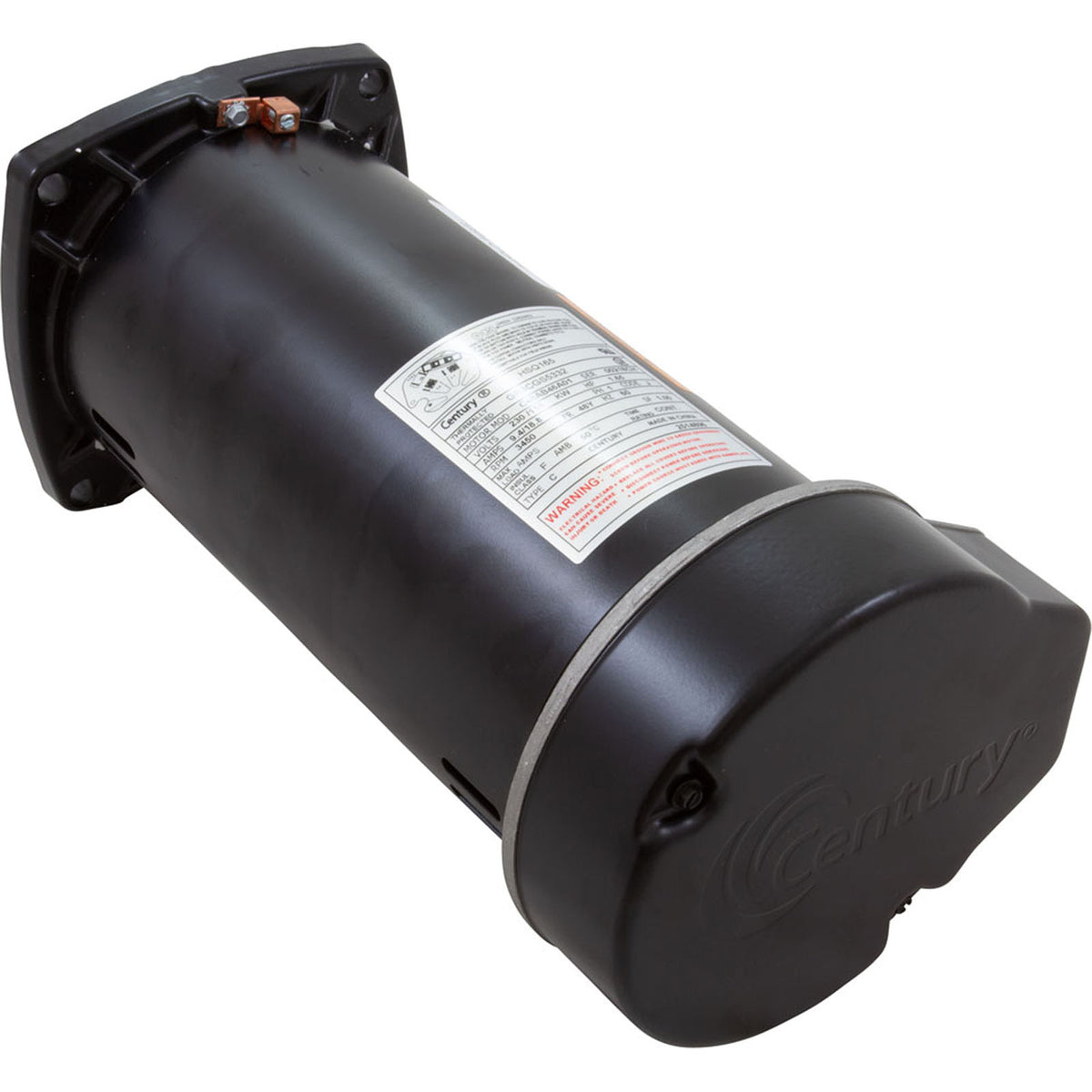Motor, Century Cent PRO, 1.65hp, 115/230v, 1Spd, SQFL, 48Yfr, Thd