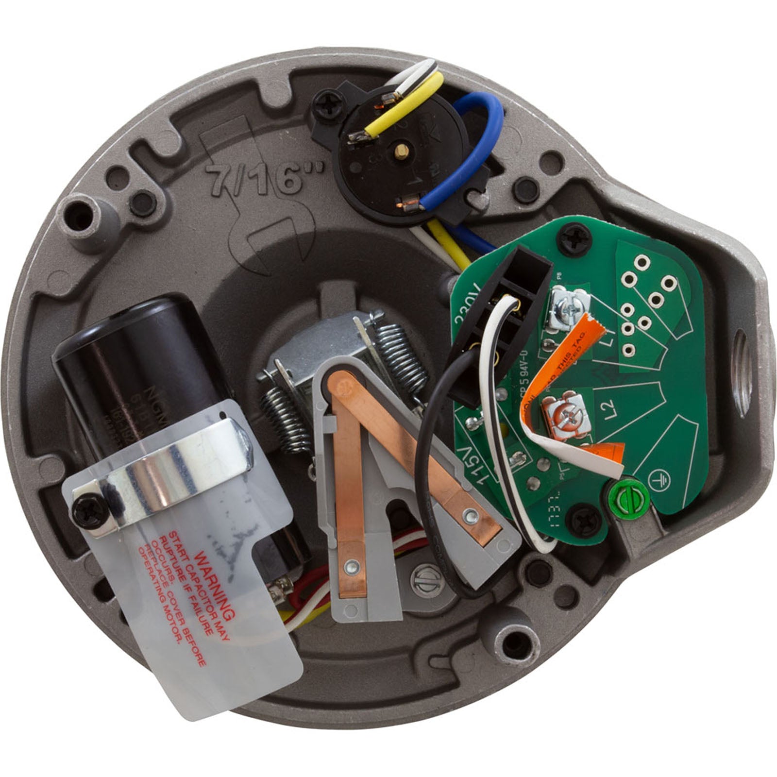 Motor, Century Cent PRO, 1.65hp, 115/230v, 1Spd, SQFL, 48Yfr, Thd