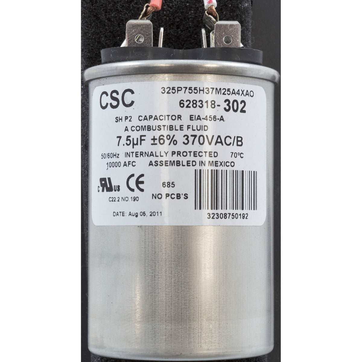 Motor, Century, 0.5hp, 115v/230v, 1-Spd, 56Cfr, C-Face Thd, EE