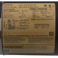 Motor, Hayward TriStar SP3200X, 1.5hp, 2-Spd, 208-230v, MaxRated