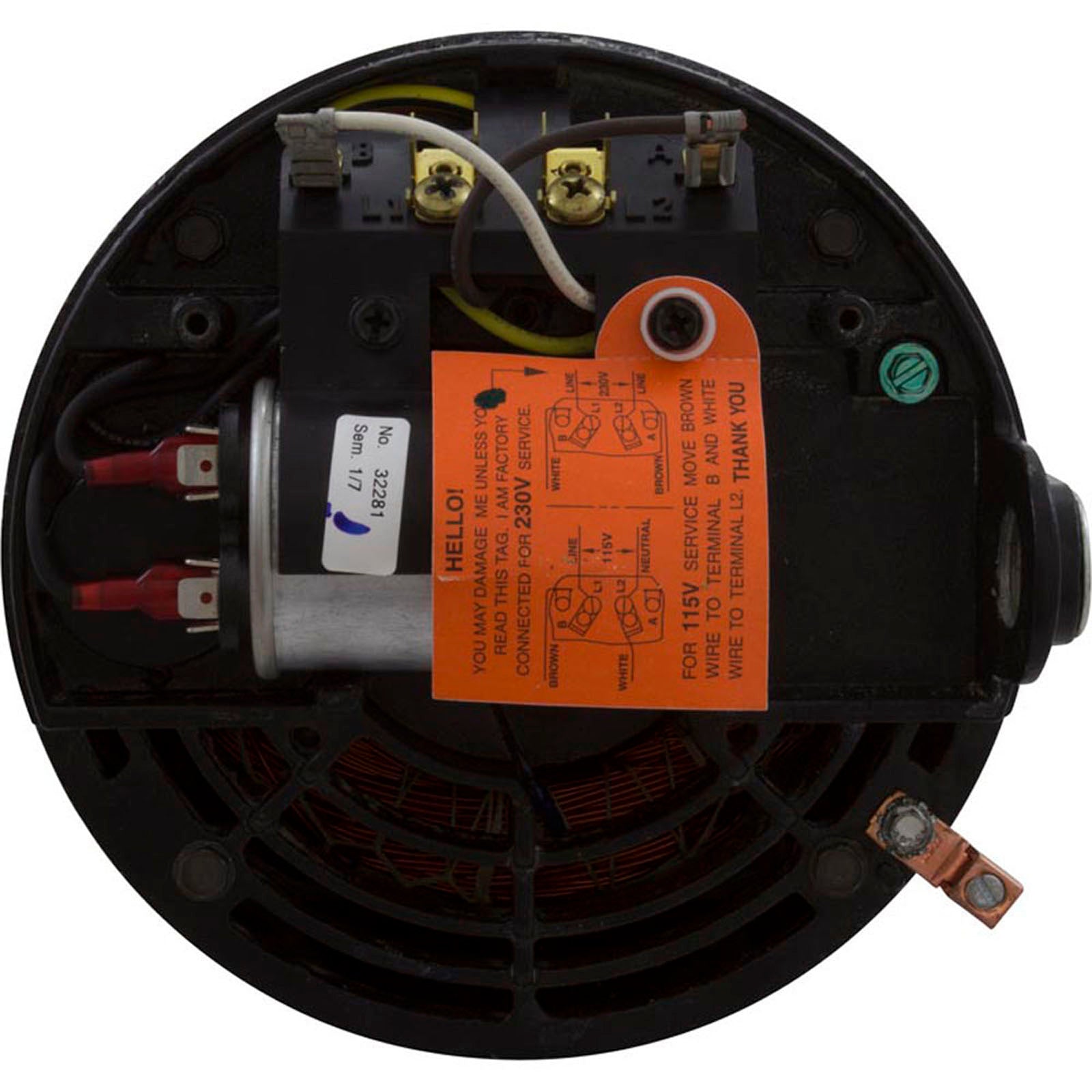 Motor, Hayward NorthStar SP4000X, 1.5hp, 1-Spd, Max Rated, EE
