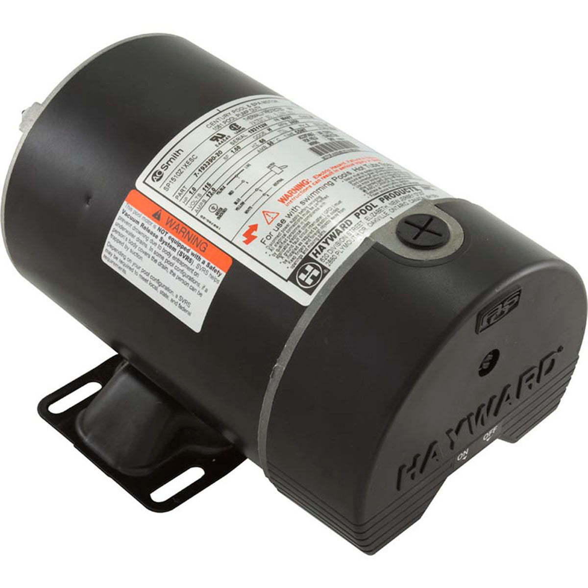 Motor, AO Smith, 1.0hp, 1-Spd, w/Switch, Matrix
