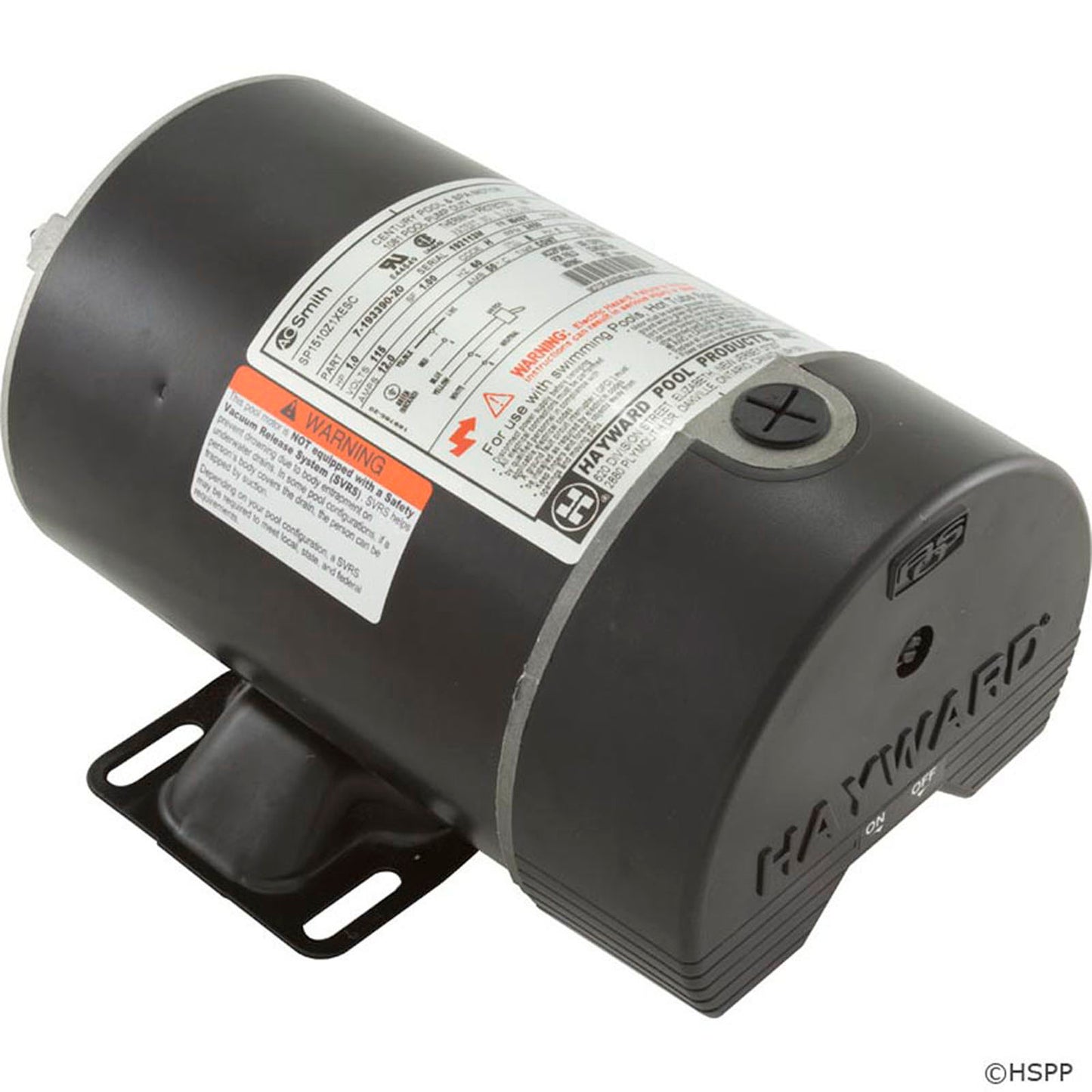 Motor, AO Smith, 1.0hp, 1-Spd, w/Switch, Matrix