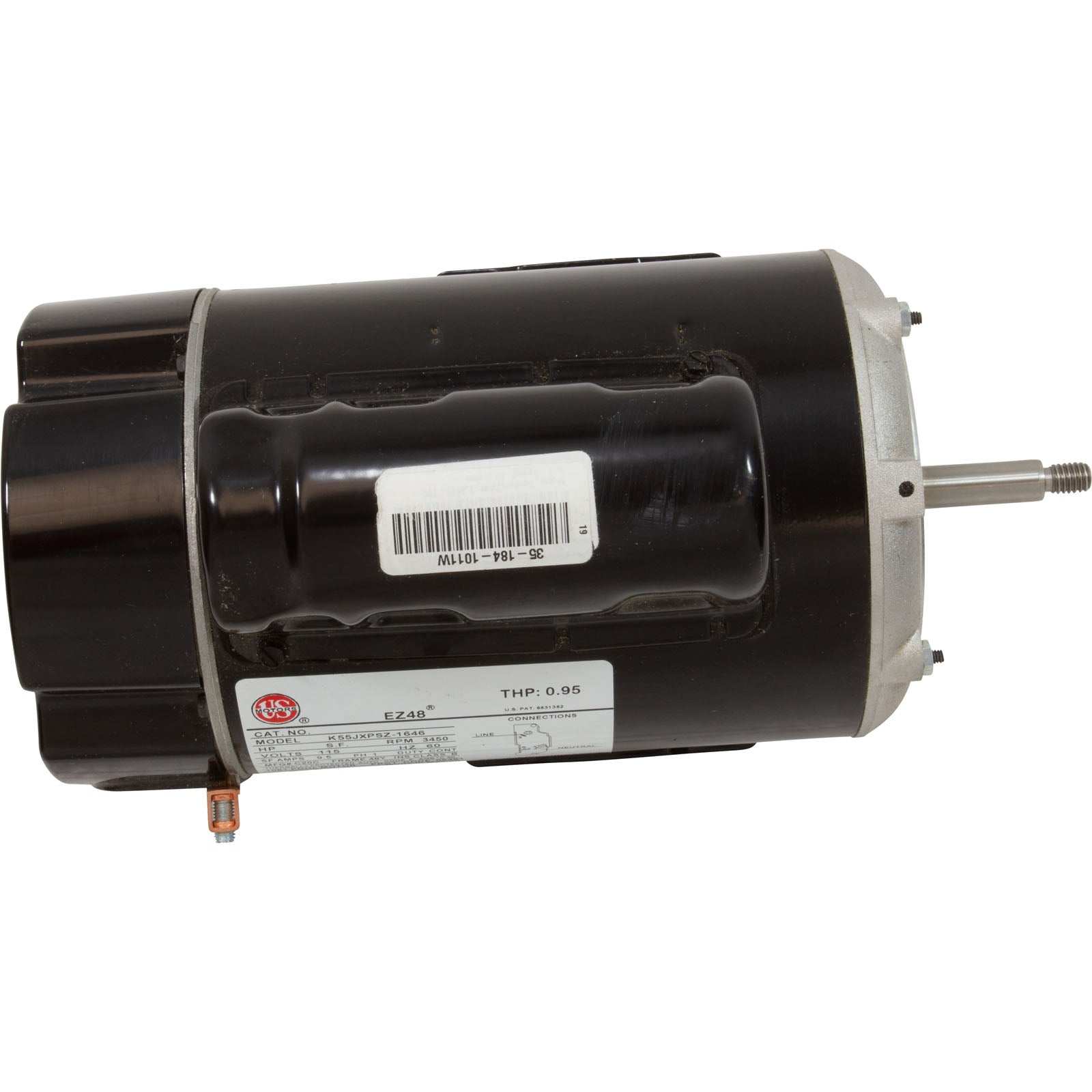 Motor, US Motor/WW, 1.0hp, 115v, 1-Speed, 48 Frame