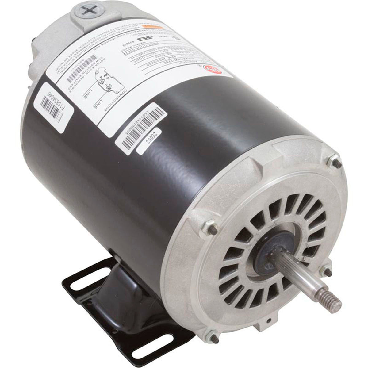 Motor, Nidec, 1.0 Horsepower, ThruBolt, 1-Speed, 230v, 6.0A