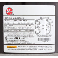 Motor, Nidec, 1.0 Horsepower, ThruBolt, 2-Speed, 115v, 48Y